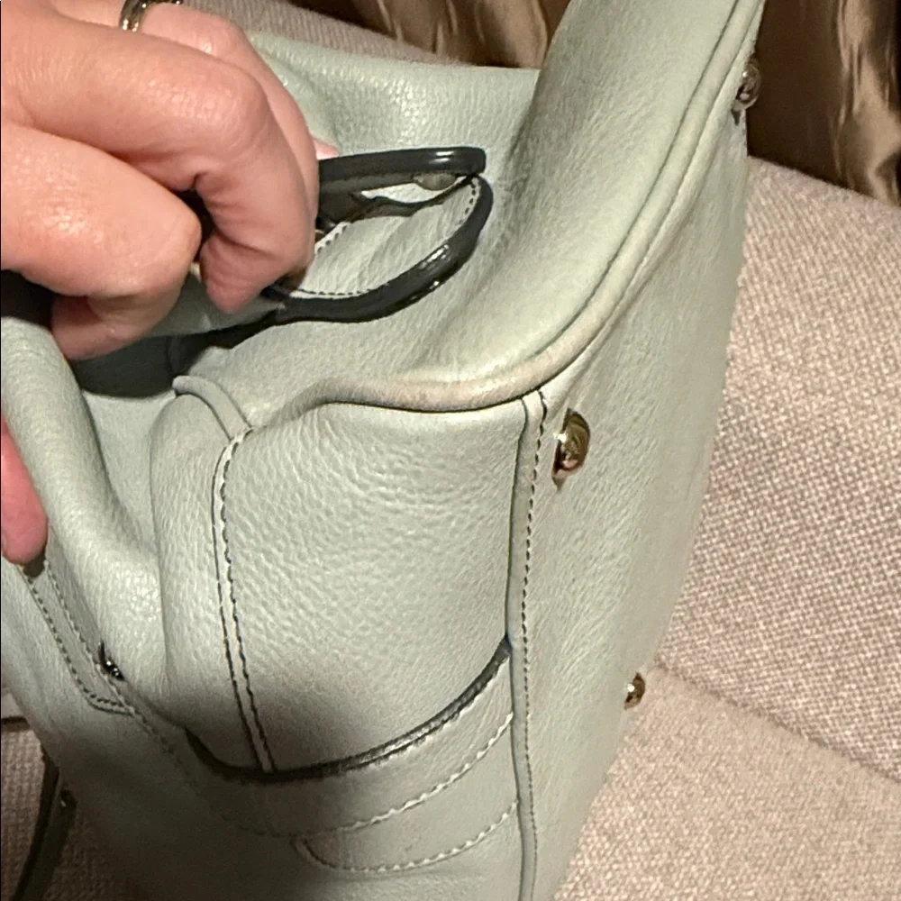 MCM Mint Green Satchel Bag